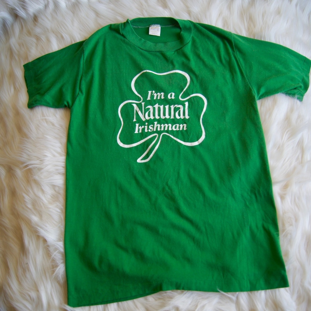 Vintage I'm A Natural Irishman T-Shirt  Sportswear